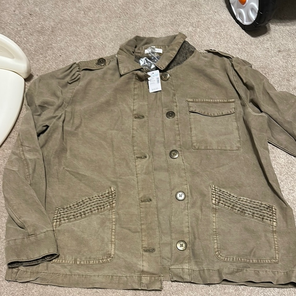 Maurices Khaki Button-Up Jacket